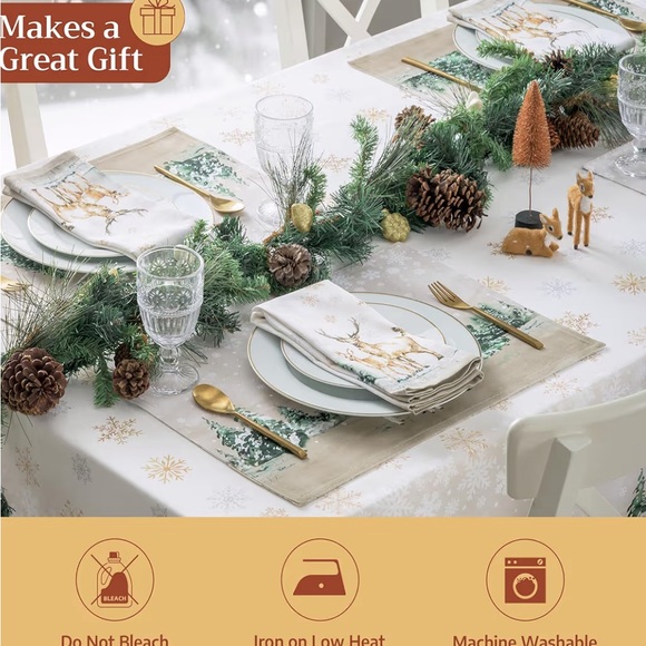 Maison d'Hermine Deer InThe Woods Oven Mitts,Potholders & Set of 4 Cloth Napkins - Picture 10 of 16